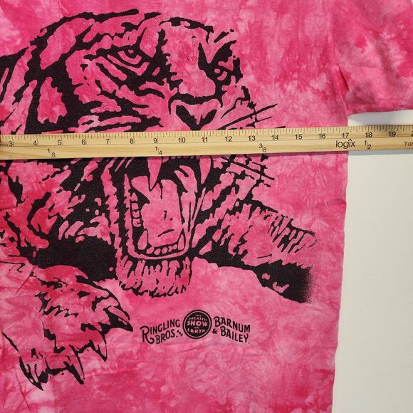 Vintage Ringling Bros Barnum Bailey Circus T-Shirt Size S Pink Glittery Y2K - Picture 6 of 9